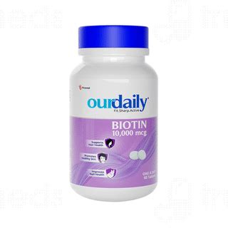 Ourdaily Biotin 10000 Mcg Tablet 60 - Uses, Side Effects, Dosage, Price ...
