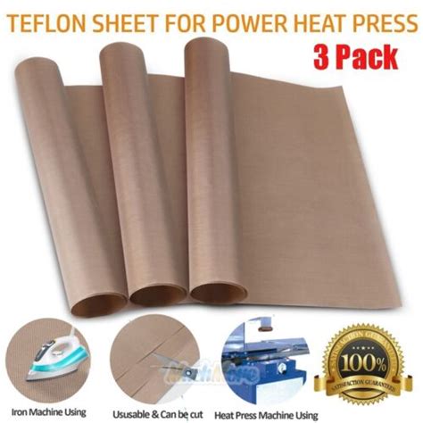 3 Pack PTFE Sheet for Heat Press Transfer Non Stick India | Ubuy