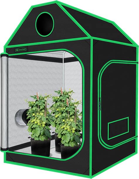 Green Hut 4x4 Grow Tent 48x48x72 Cube Plant Grow Tents with Observation ...