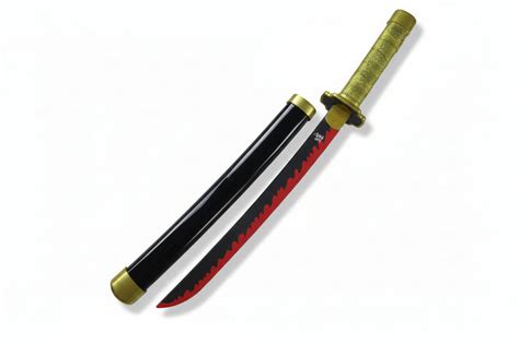 Yoriichi Tsugikuni's Nichirin Wooden Katana 42cm with Stand (Demon Sla ...