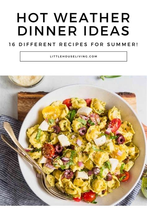 dinner ideas in hot weather