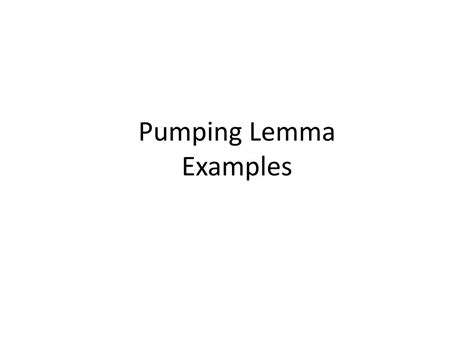 Pumping Lemma Problems 的图像结果