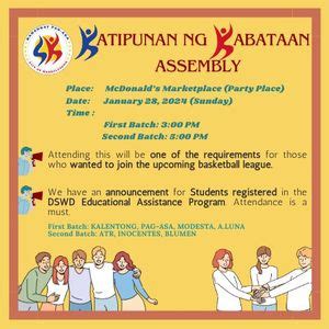 Katipunan ng Kabataan Assembly, Mcdonald's Marketplace, Mandaluyong ...