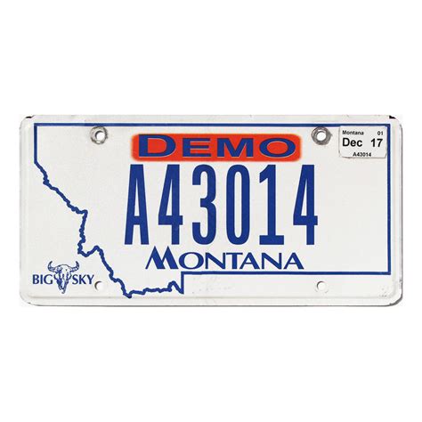 2017 Montana Dealer #A43014 | Montana License Plate