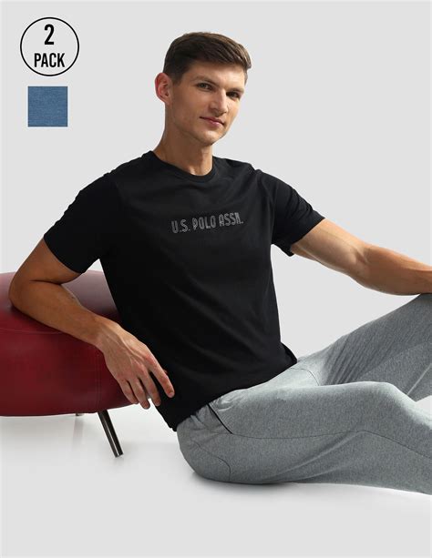 Brand Print Cotton OEE03 Lounge T-Shirt - Pack Of 2 – U.S. Polo Assn. India