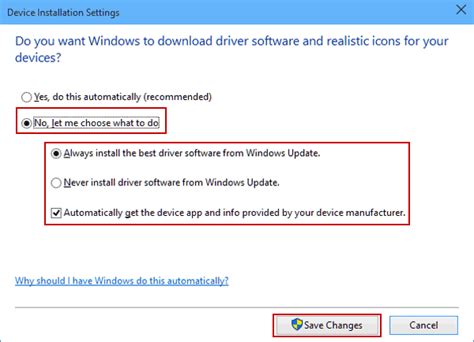 Image result for Windows Device Installation Setting
