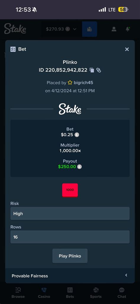 Plinko came in clutch! : r/Stake