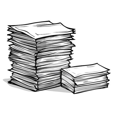 Image result for Paper Stack Drawing