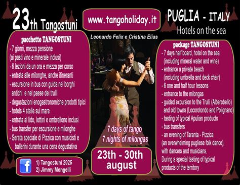 Tangostuni 2025, Hotel Lido Torre Egnazia, Monopoli, 23 August 2025 ...