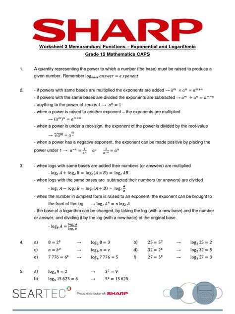 Exponential Function Equation Mind Grade 12 的图像结果