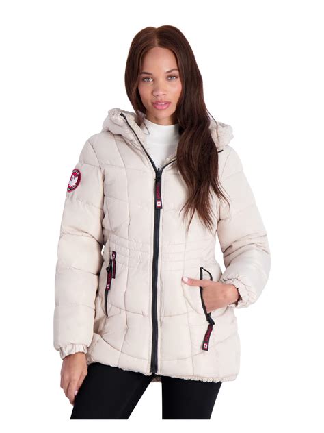 Buy Canada Weather Gear Women's Reversible Puffer to Sherpa Hooded Coat ...