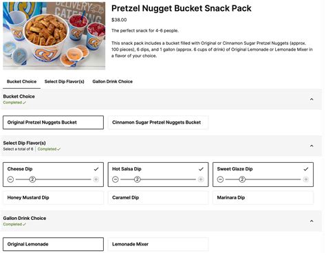 Auntie Anne’s Menu With Prices – Restaurant Menu Price