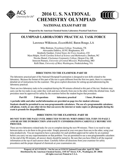 SOLUTION: 2016 usnco exam part iii - Studypool