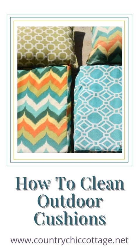 How To Clean Outdoor Cushions - Angie Holden The Country Chic Cottage