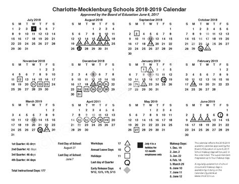 Charlotte-Mecklenburg Schools Calendars – Charlotte, NC