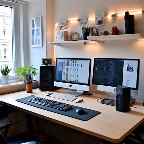 Elegant simplicity student desk setup