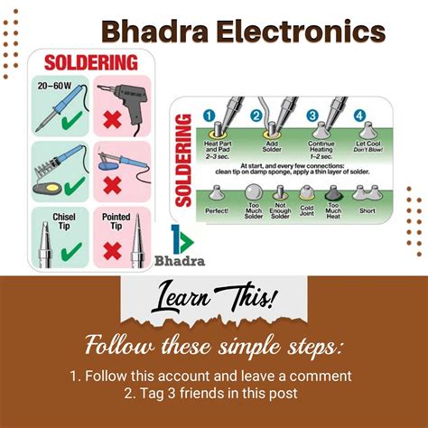 Soldering Procedure. What are the steps to proper soldering?