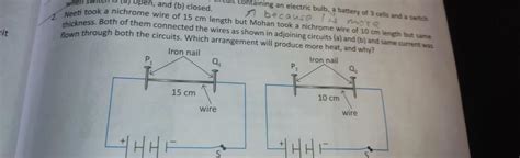 Question 2 which one is produced more heat - Brainly.in