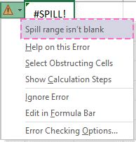 Textsplit Returns Spill Error Message 的图像结果