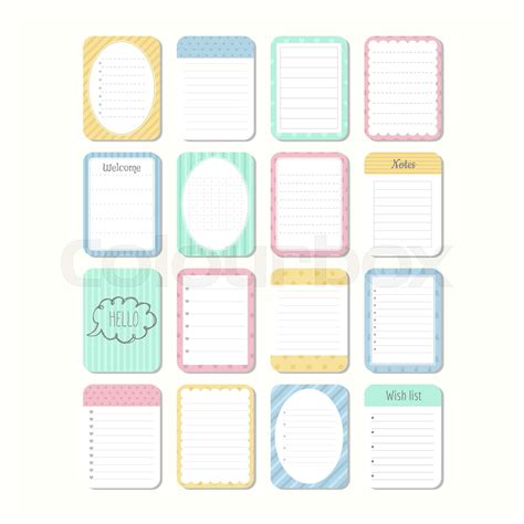 Image result for Cute Note Paper Template