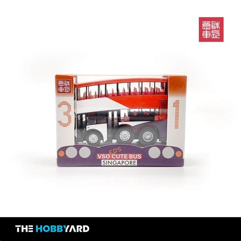 [READY STOCK] SG_BC_BUS Q Scale VSO Cute Double Decker Bus Singapore | Shopee Singapore