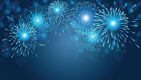 Firework on Blue background for Christmas and Happy New Year 35121758 ...