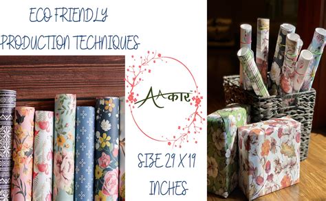 aakar, Pack Of 6, Gift Wrapping Paper Sheet, Gift Paper - Fuzzy All ...