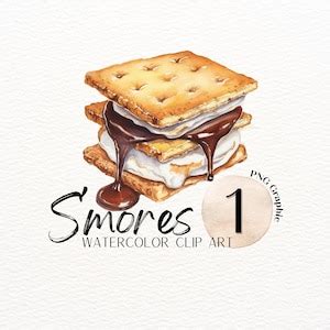 S'MORES : Single Graphic, Clip Art, Digital Graphic, Graphics ...
