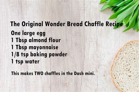 Wonder Bread Chaffle | Keto recipes easy, Low carb baking, Keto diet ...