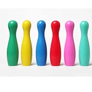 Buy Bowling Color pins - Pretend Play, Open Ended, Mini-Sports Toy ...