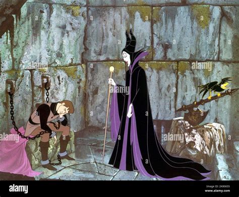 Prince Phillip & Evil Witch Maleficent Film: Sleeping Beauty (USA 1959 ...