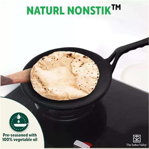 CASTrong Cast Iron Tawa+ Free ₹400 Tadka Pan,Pre-seasoned, Nonstick, 1 ...