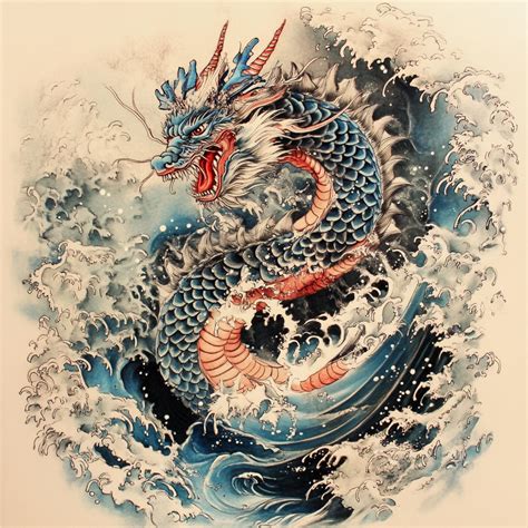 Japanese dragon water tattoo - Bronctattooaus.com