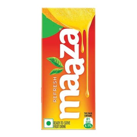 Maaza Refresh Mango Drink, 135ml Tetra Pack : Amazon.in: Grocery ...
