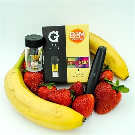 BaM - Body and Mind: BaM - STRAWNANA - Distillate G Pen Gio Cartridge ...
