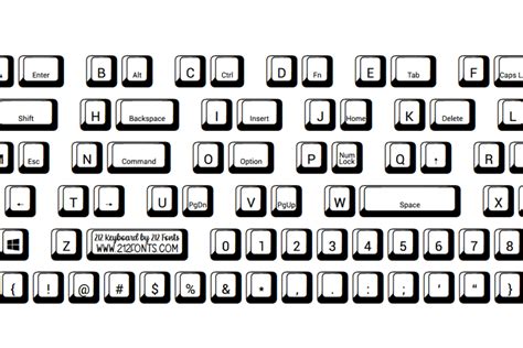 Image result for Keyboard Keys Font
