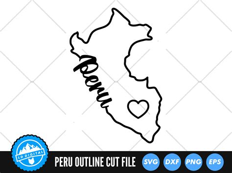 Buy Peru SVG Peru Cut Files Peru Outline SVG Peru Silhouette Online in ...