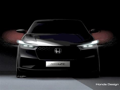 2025 Honda Amaze design sketch revealed ahead of launch