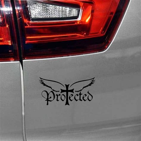GADGETS WRAP Vinyl Wall Decal Sticker Protected Jesus Vinyl Car ...