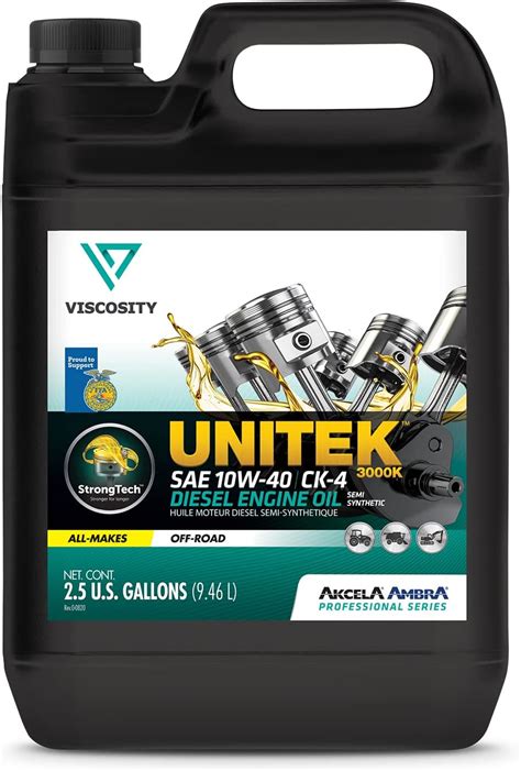 VISCOSITY UNITEK 3000K Diesel Engine Oil SS 10W-40 India | Ubuy