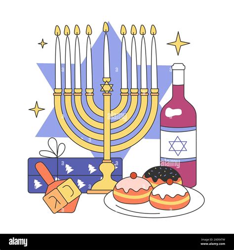 Hanukkah celebrating. Family gathering on religious holidays. Hanukkah ...