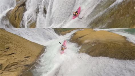 WATCH: US kayaking champion descends 300 ft down waterfalls in Mexico