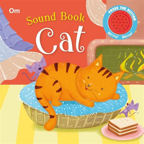Om Books International Sound Book- Cat ( Board book ) | The Mom Store