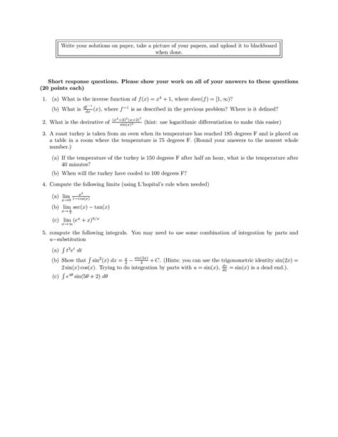 Image result for Examples of Calc Questions