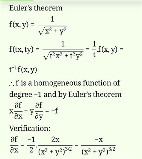 Verify euler’s theorem for the function xy +yz+ zx - Brainly.in