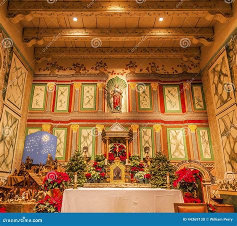 Old Mission Santa Ines Solvang California Basilica Altar Cross Stock ...