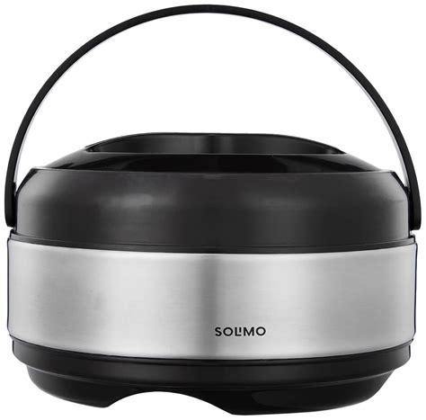 Buy Amazon Brand - Solimo Stainless Steel Double Wall Hot Pot Casserole ...