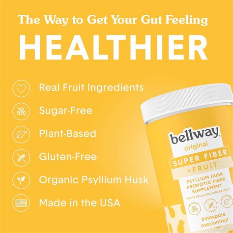 Bellway Super Fiber Powder + Fruit, Pineapple Passion Fruit Super Fiber ...