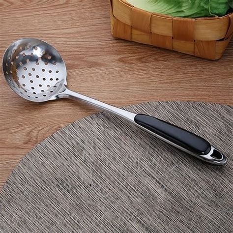 Buy HDMB Stainless Steel Skimmer Slotted Spoon with Heat-Resistant ...