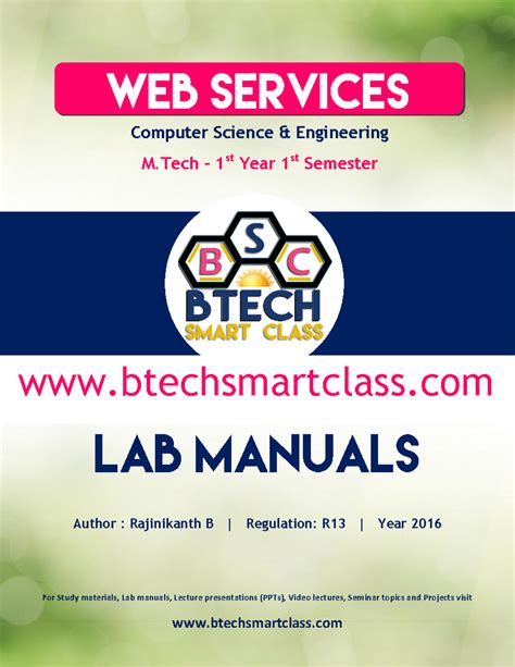 Web services lab manual - For study materials, lab manuals, Lecture ...